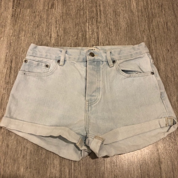 Forever 21 Pants - Forever 21 Light Blue Denim Jean Shorts